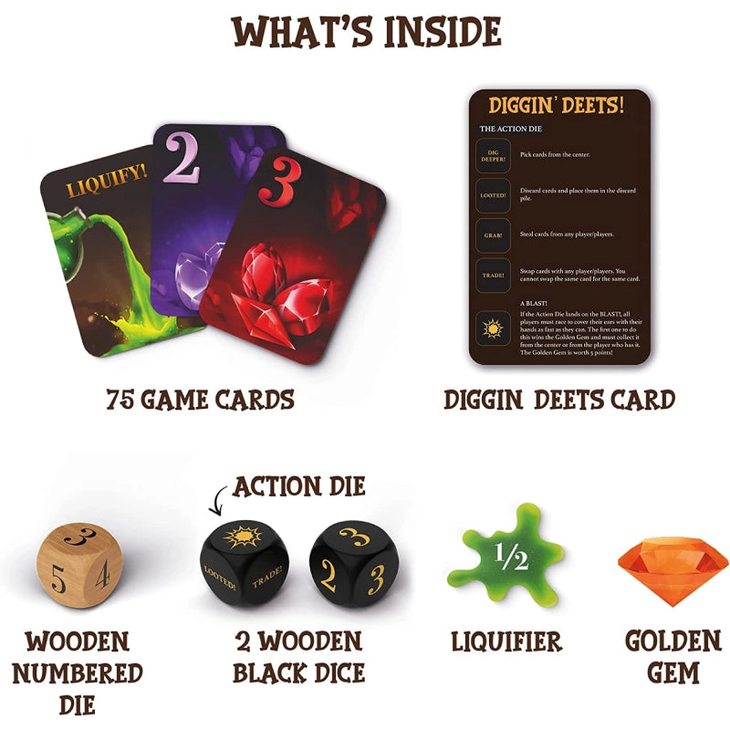 Dig In | Fun & Fast-paced Game of Luck (ages 6+)