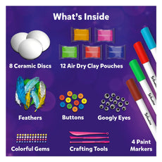 Craft kit contents for Disc-O Art No Mess Art and Craft Activity for ages 4-12