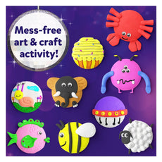 Colorful clay art creations for Disc-O Art No Mess Art and Craft Activity for ages 4-12