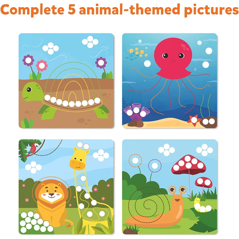 Dot It with Magnets: Animal Planet | Repeatable Magnetic Art Activity (ages 3-7)