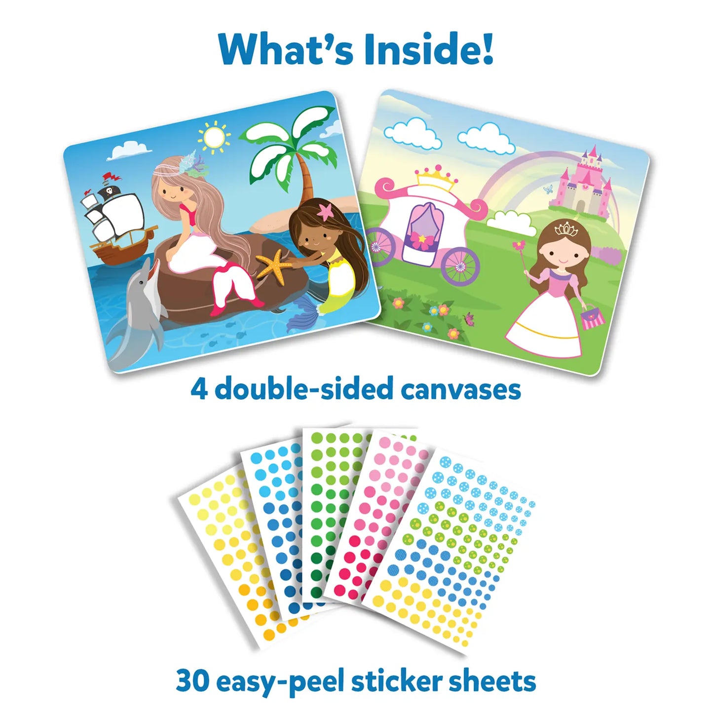 Dot it!: Unicorns & Princesses | No mess sticker art (ages 3-7)