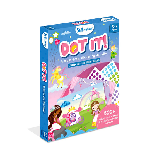 Dot it!: Unicorns & Princesses | No mess sticker art (ages 3-7)