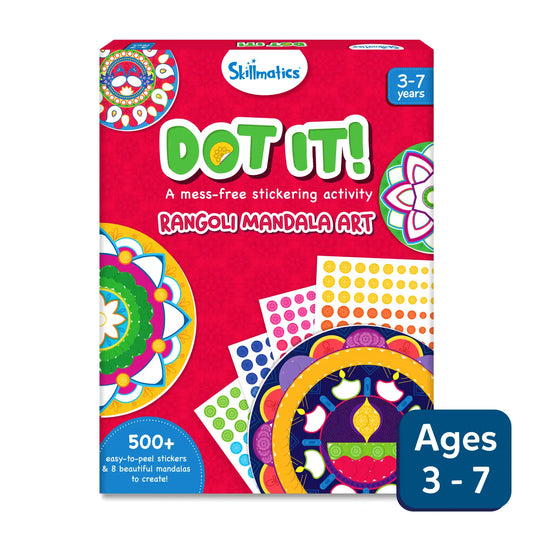 Dot it! Mandala art | No mess sticker art (ages 3-7)