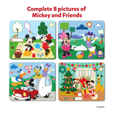Mickey Mouse and friends puzzle set from Dot it! No mess sticker art for ages 3-7