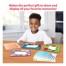 Decorate your own picture frames with Dot it Photo Frames No Mess Sticker Art for ages 3-7