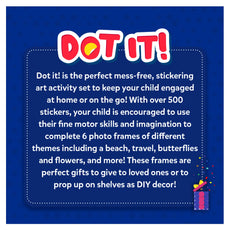 Dot It Sticker Art Activity Set in Dot It Photo Frames for ages 3-7