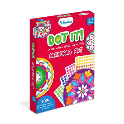 Dot it! Mandala art | No mess sticker art (ages 3-7)