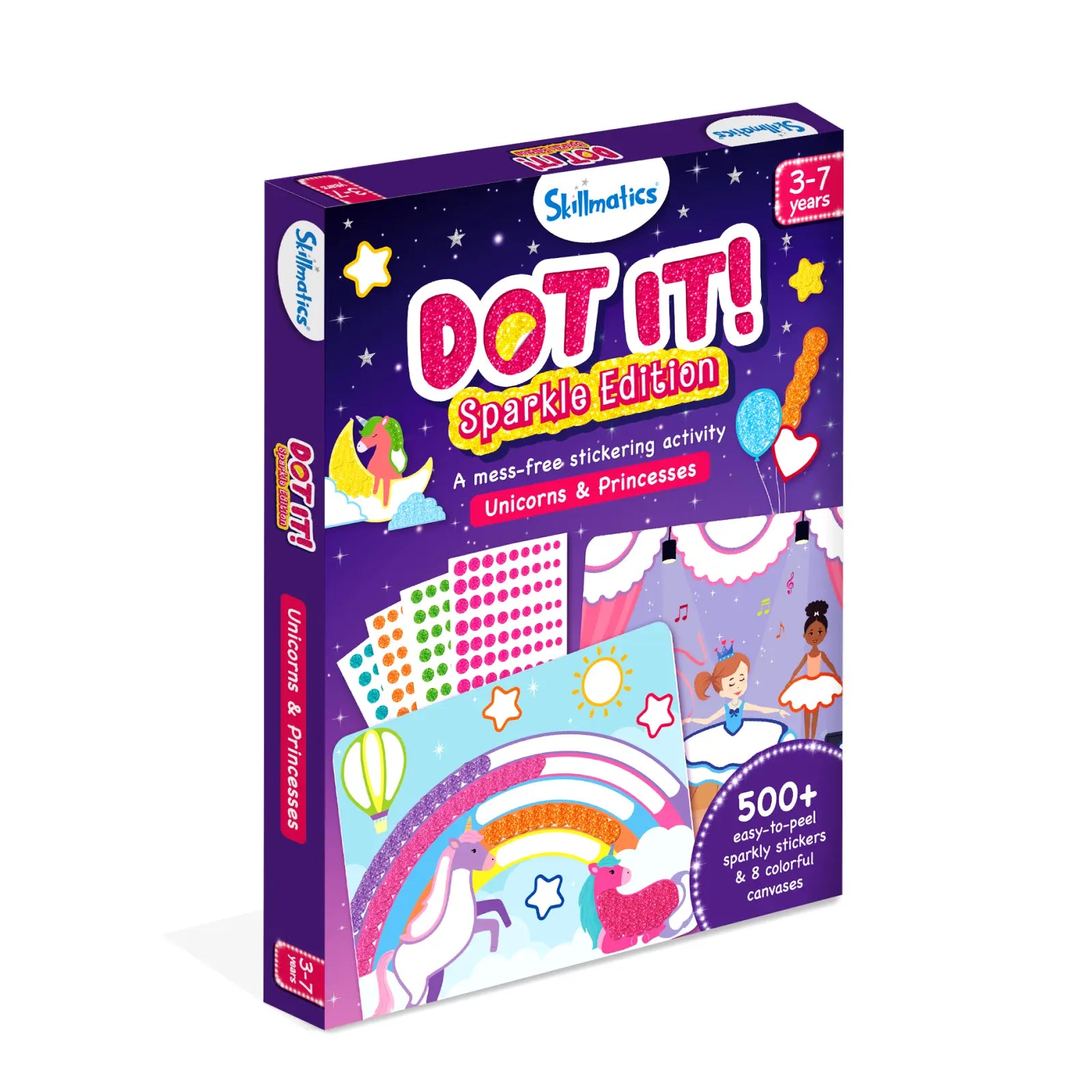 Dot it! Sparkle Edition: Unicorns & Princesses | No mess sticker art (ages 3-7)