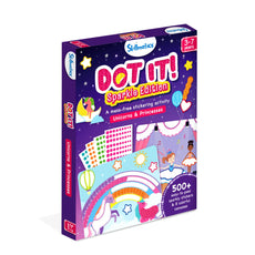 Dot It Sparkle Edition Unicorns Princesses sticker activity kit for kids ages 3-7