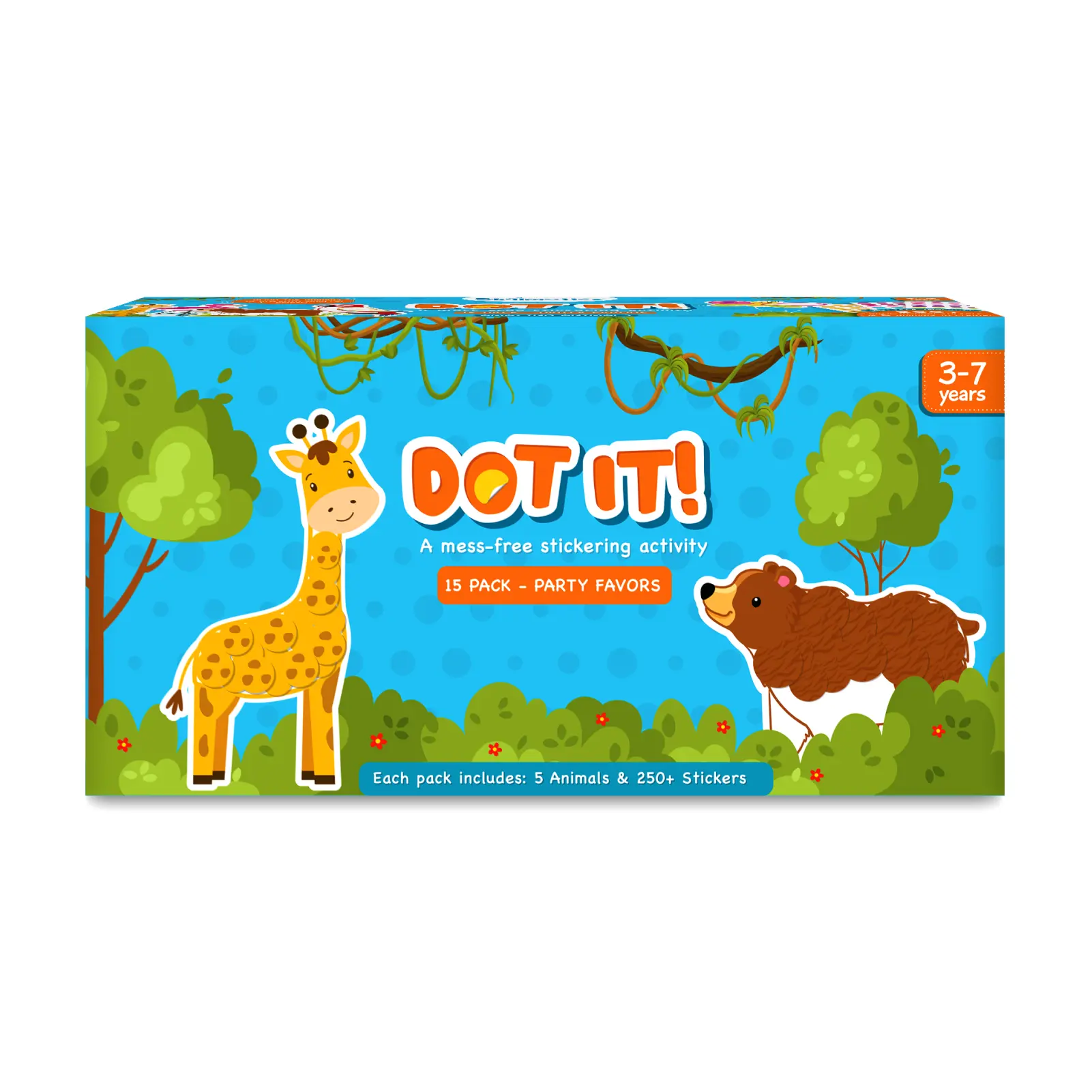 Dot it!: Wild, Farm & Underwater Animal Party Favors (Pack of 15) | No mess sticker art (ages 3-7)