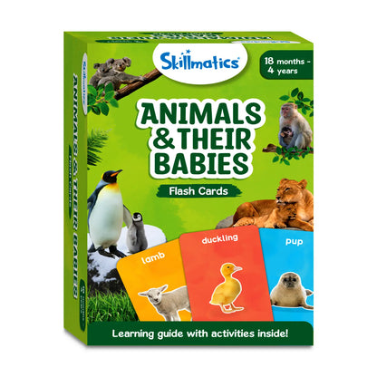Flash Cards for toddlers: Animals & Their Babies (ages 1-4)