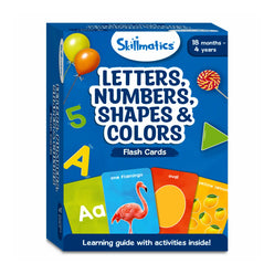 Skillmatics flashcards box for toddlers with letters numbers shapes and colors