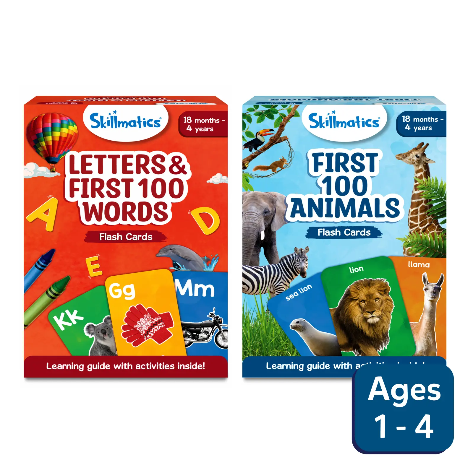 Flash Cards Combo: Animals, Letters & Words (ages 1-4)