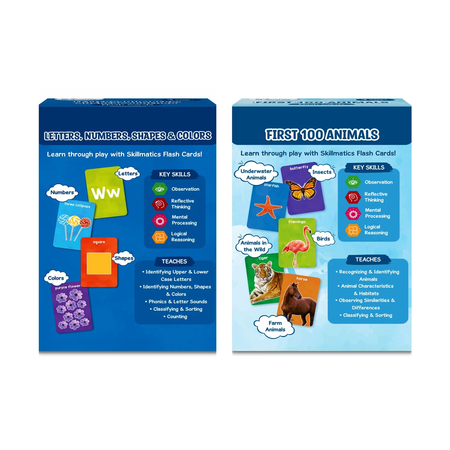 Flash Cards Combo: Letters, Numbers, Shapes, Colors & Animals (ages 1-4)