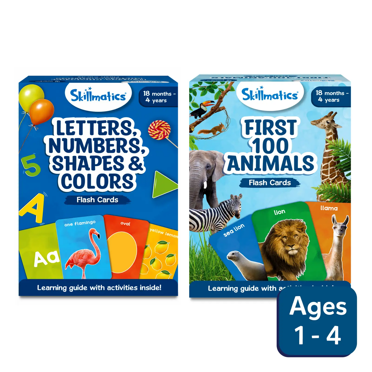 Flash Cards Combo: Letters, Numbers, Shapes, Colors & Animals (ages 1-4)