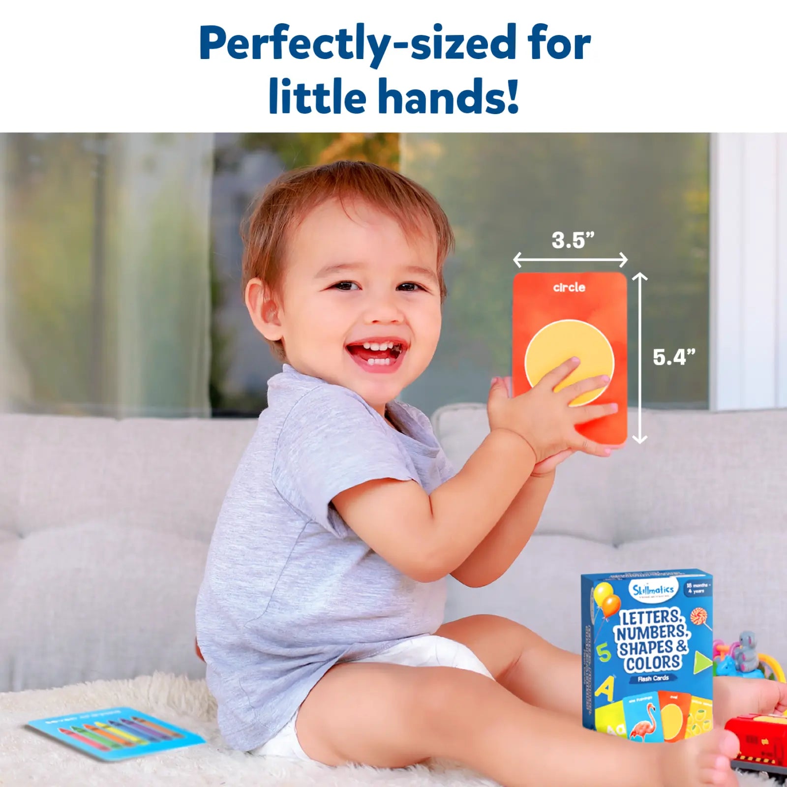 Educational flashcards for toddlers featuring letters numbers shapes and colors from Flash Cards for Toddlers product
