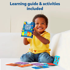 Educational learning cards for toddlers featuring letters numbers shapes and colors