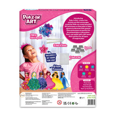Poke-in Art Princess Craft Kit for Kids Ages 4-9 featuring magical princess designs