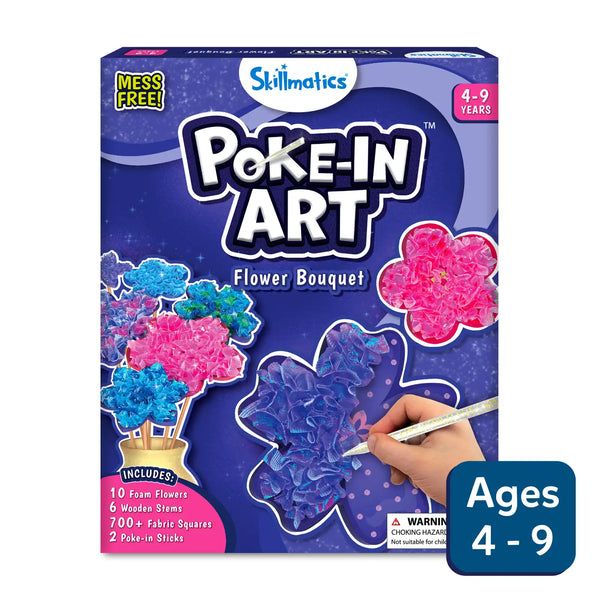 Poke-in Art: Flower Bouquet | Mess-Free Art for Kids (ages 4-9