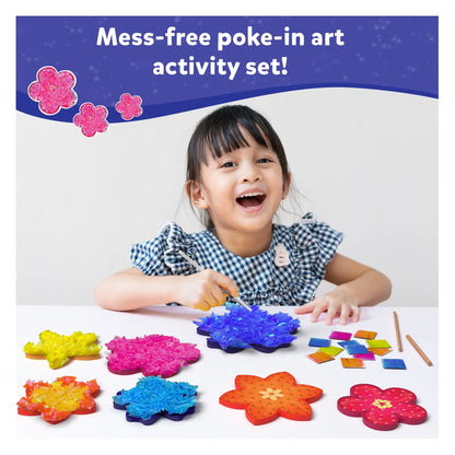 Poke-in Art: Flower Bouquet | Mess-Free Art for Kids (ages 4-9)