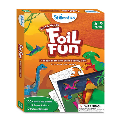 Foil Fun: World Of Dinosaurs |  No Mess Art Kit (ages 4-9)