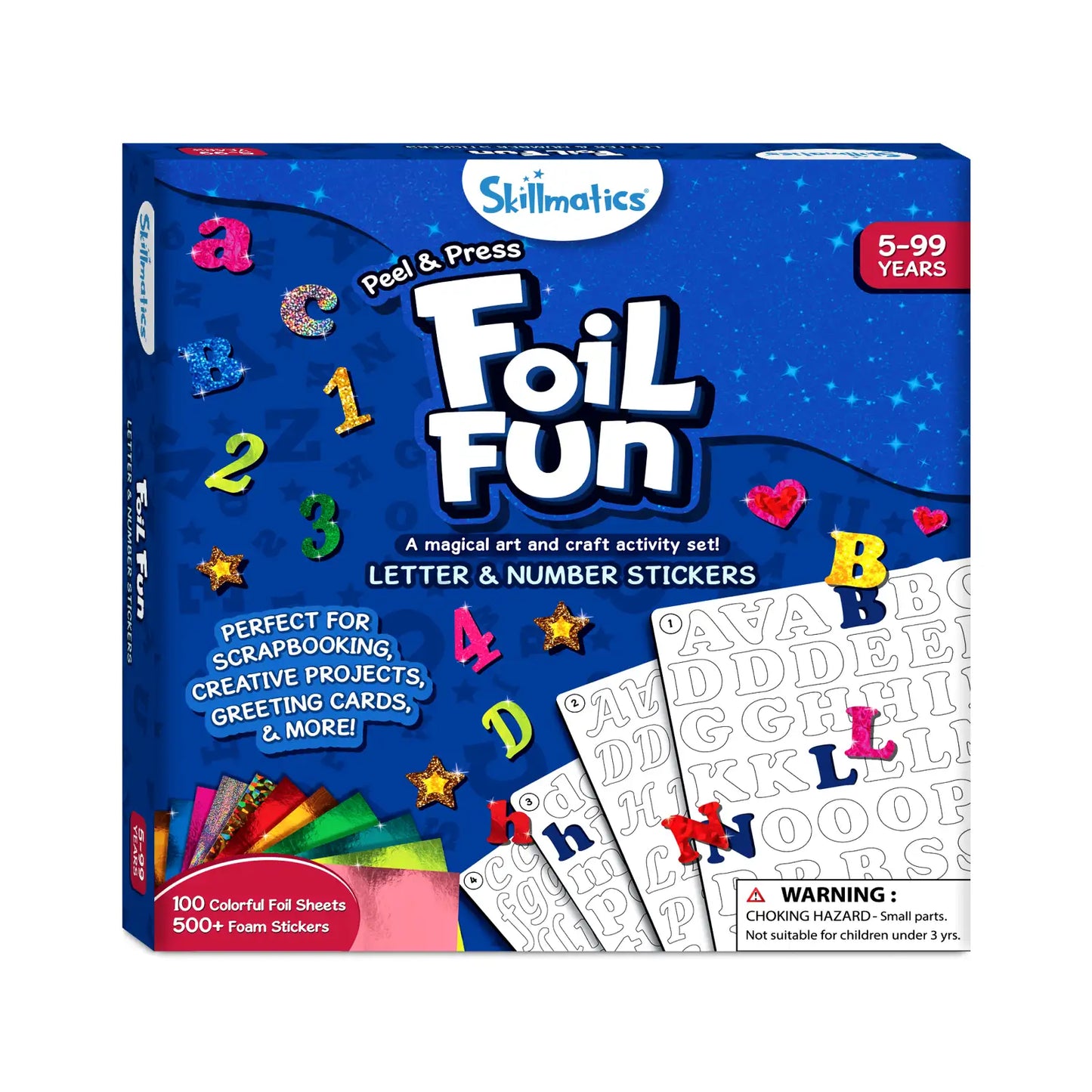 Foil Fun: Letter & Number Stickers |  No Mess Art Kit (ages 5+)