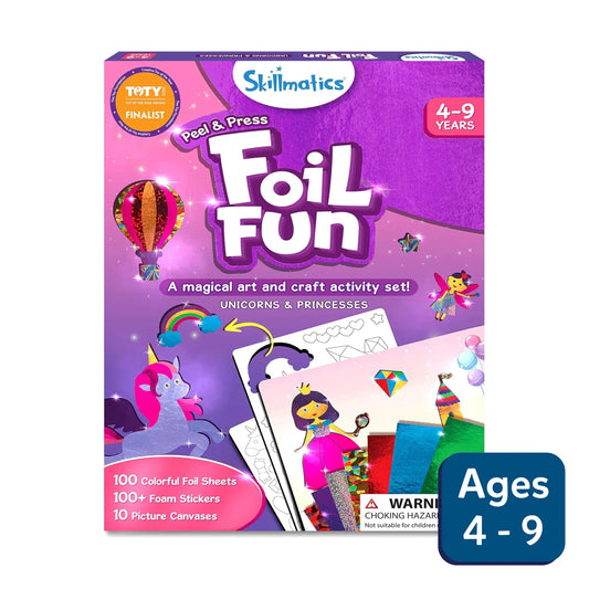 Foil Fun: Unicorn & Princess |  No Mess Art Kit (ages 4-9)