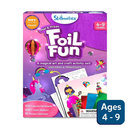 Skillmatics Art Activity - Fun with Foam Animals, No Mess Sticker Art for Kids, Craft Kits, DIY Activity, Gifts for Boys & Girls Ages 3, 4, 5, 6, 7, T