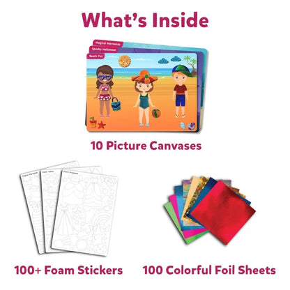 Foil Fun: Dress up! |  No Mess Art Kit (ages 4-9)