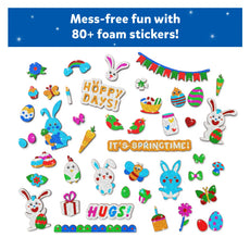 Foam sticker set with spring and Easter themes for Foil Fun Easter Edition art kit