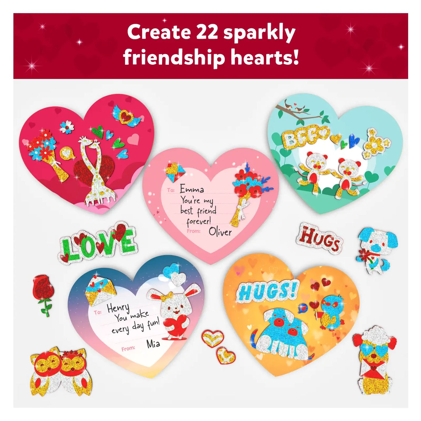 Foil Fun: Friendship Hearts | No Mess Art Kit (ages 4+)