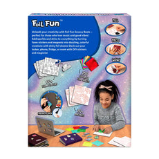 Foil Fun Groovy Beats magnetic art kit for kids ages 7-13 with colorful craft materials