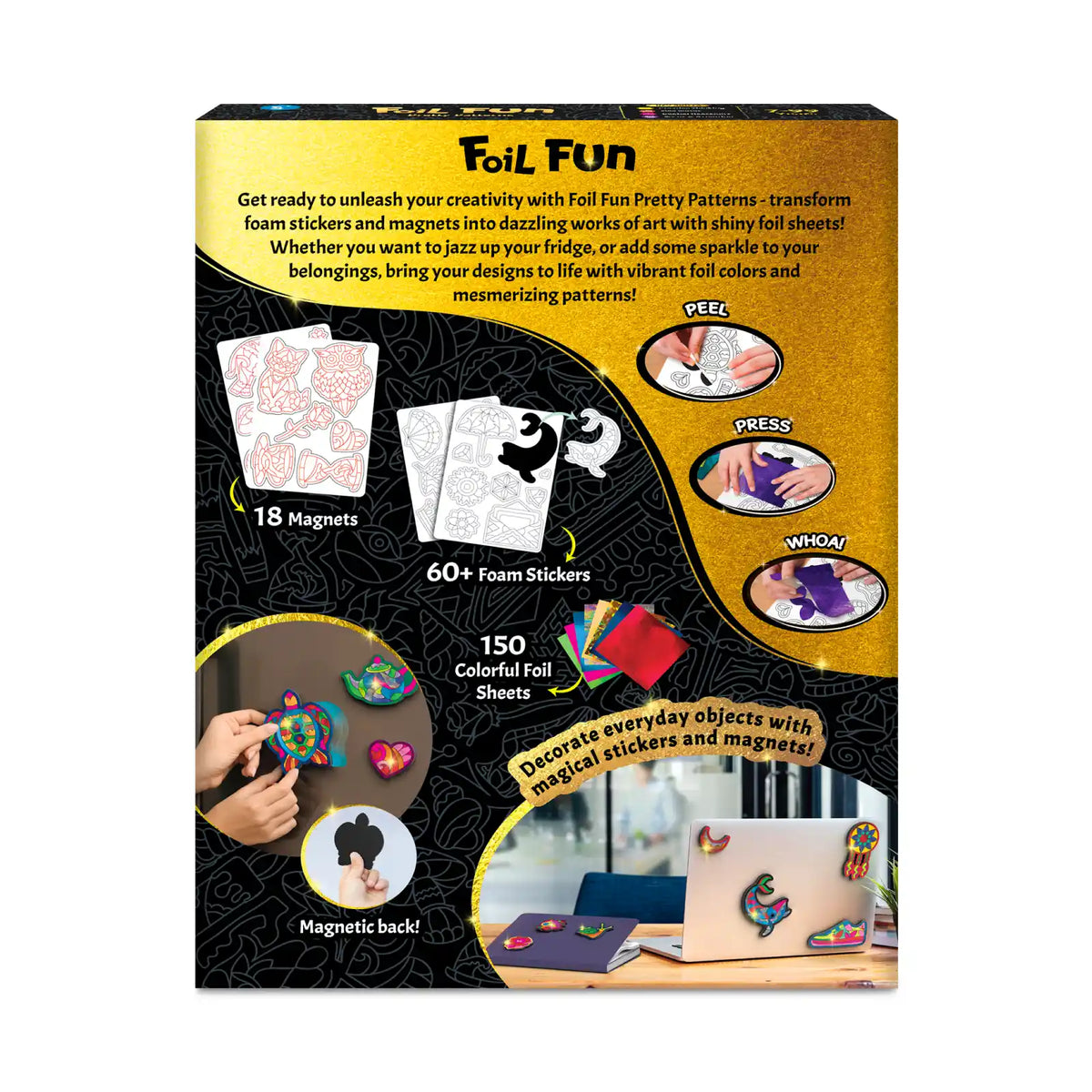 Fiol Patterns Foil Fun: Pretty Patterns | No Mess Art Kit (ages 7+) – Skillmatics US