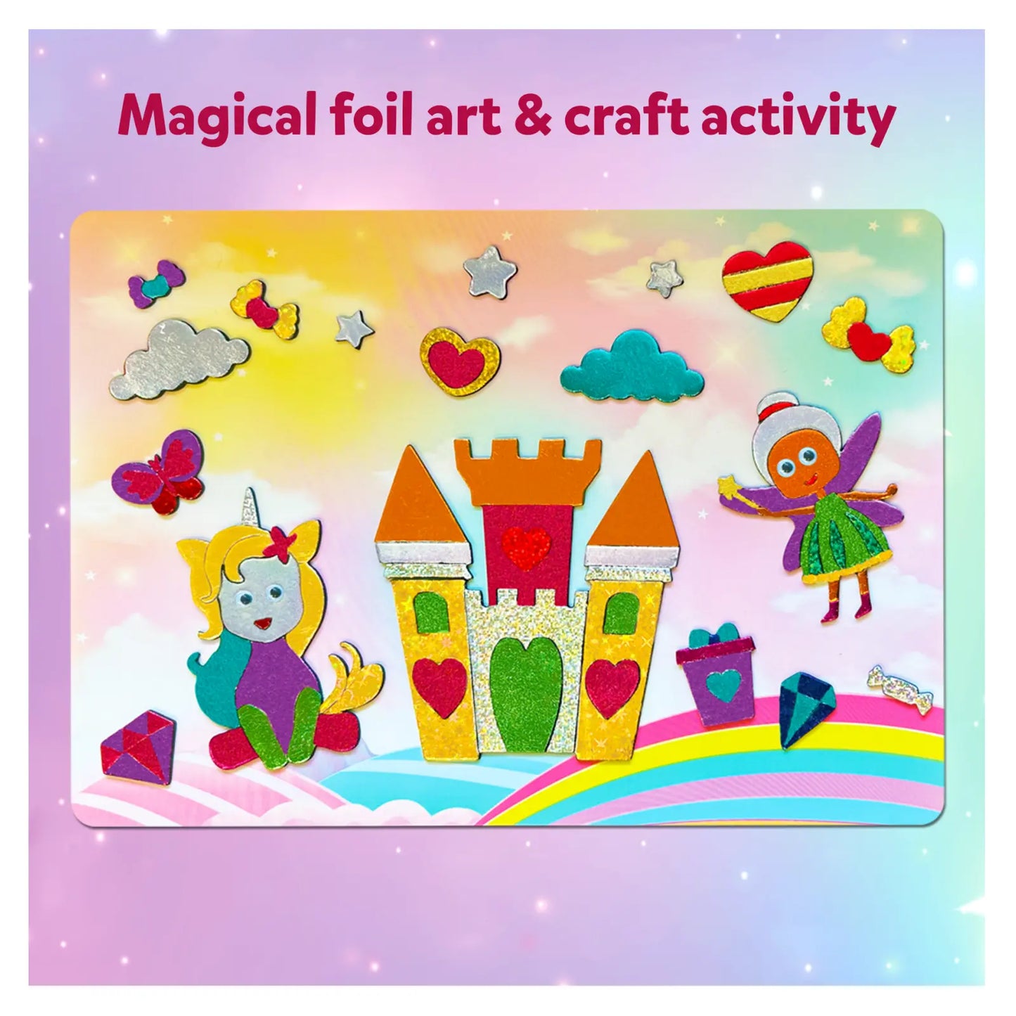 Foil Magic: Unicorns & Princesses |  No Mess Art Kit (ages 4-9)