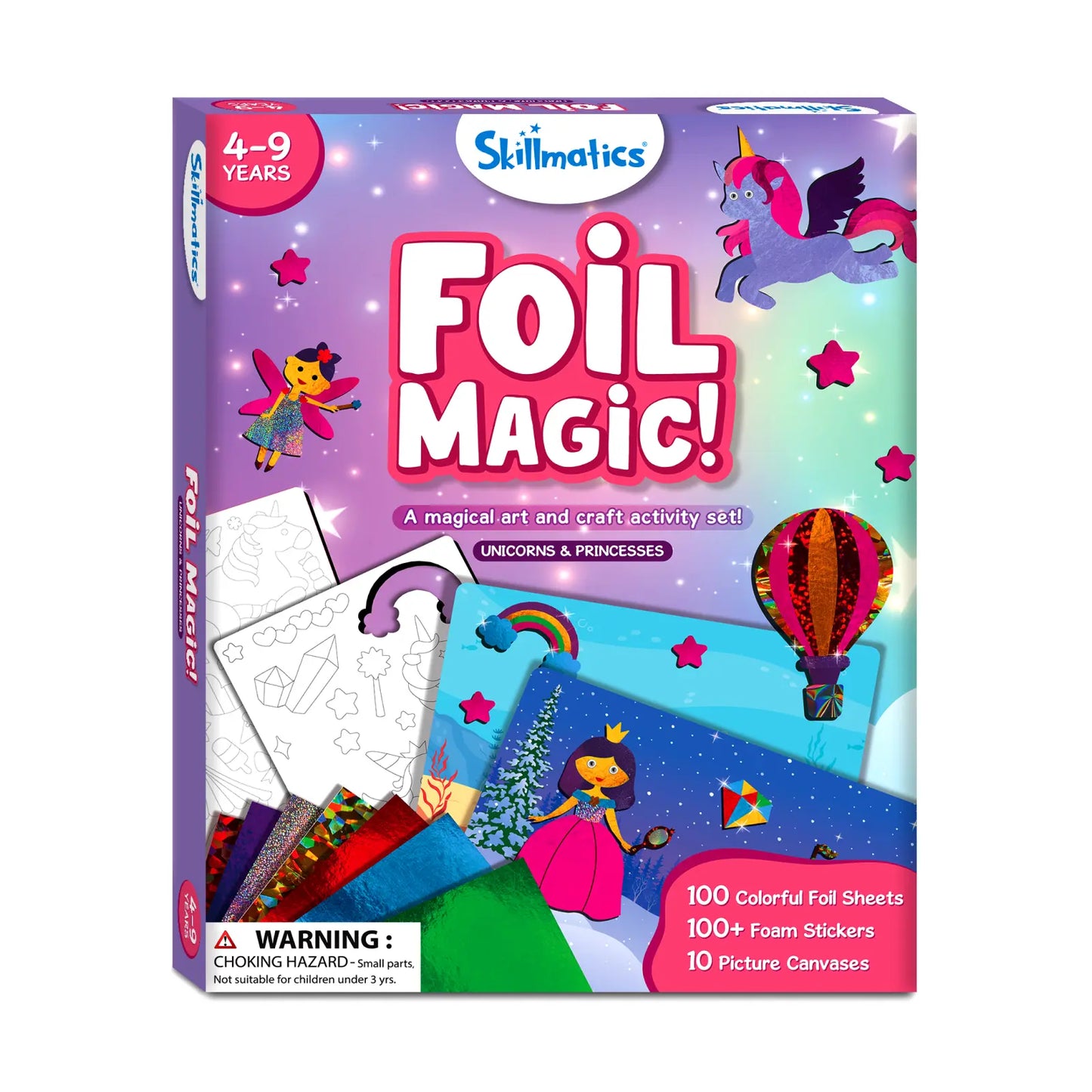 Foil Magic: Unicorns & Princesses |  No Mess Art Kit (ages 4-9)