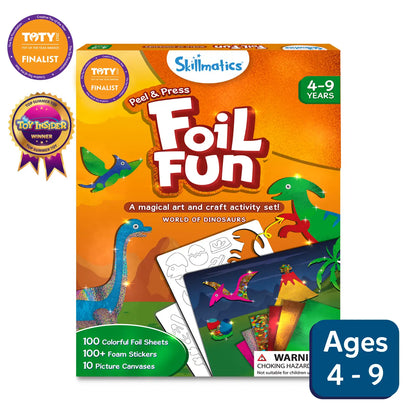 Foil Fun: World Of Dinosaurs |  No Mess Art Kit (ages 4-9)