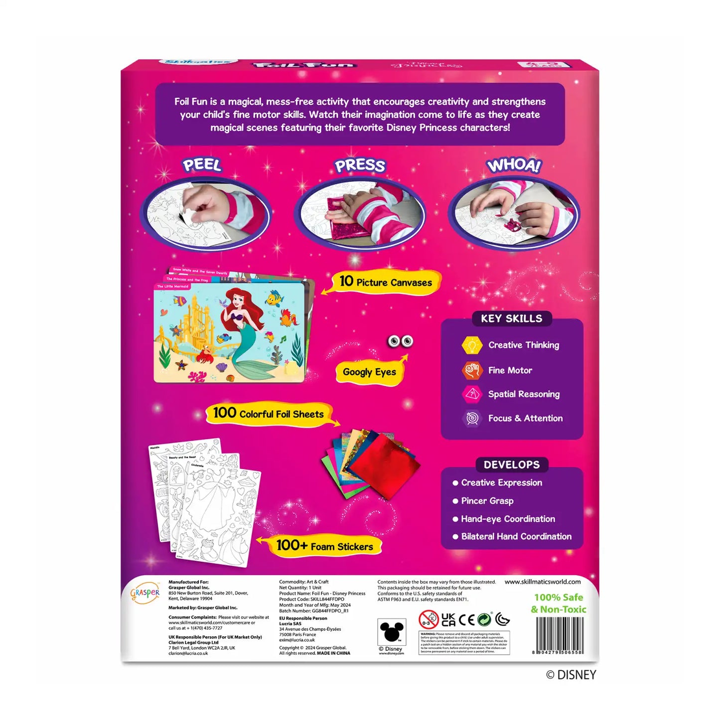 Disney Princess foil art activity kit for creative kids from Foil Fun Disney Princess