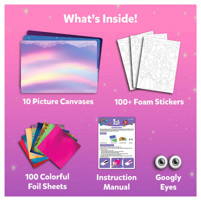 Foil Fun: Unicorn & Princess |  No Mess Art Kit (ages 4-9)