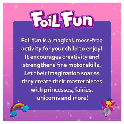 Foil Fun: Unicorn & Princess |  No Mess Art Kit (ages 4-9)