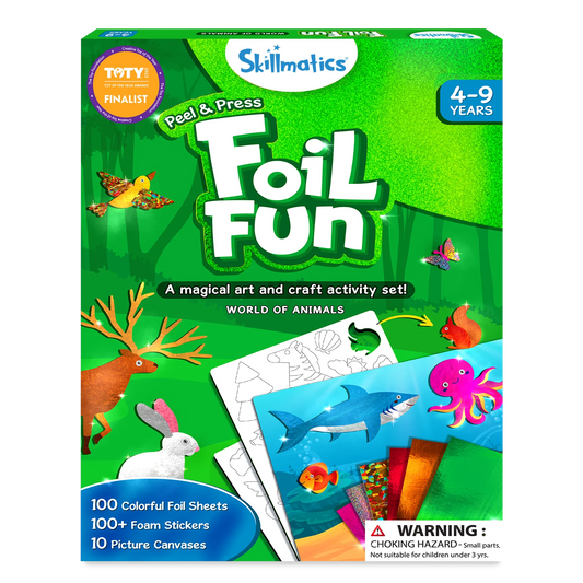 Foil Fun Art and Craft Activity Set from World of Animals No Mess Art Kit for Kids