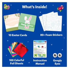 Easter craft kit Foil Fun Easter Edition No Mess Art Kit for children ages 4 to 9