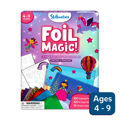 Foil Magic: Unicorns & Princesses |  No Mess Art Kit (ages 4-9)