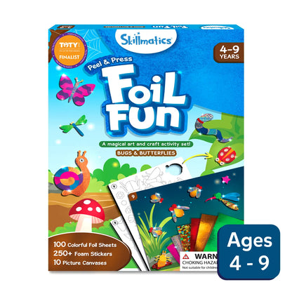 Foil Fun: Bugs & Butterflies |  No Mess Art Kit (ages 4-9)