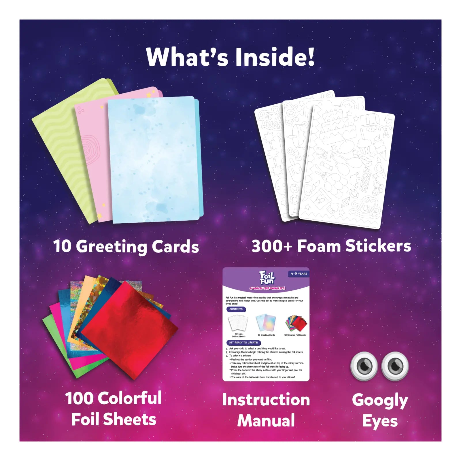 Foil Fun: Card Making Set | No Mess Art Kit (ages 4-9 Foil Fun: Card Making Set | No Mess Art Kit (ages 4-9