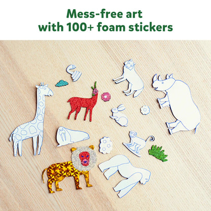 Foil Fun: World Of Animals |  No Mess Art Kit (ages 4-9)