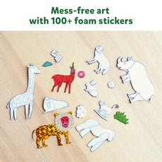 Foam animal sticker set from Foil Fun World Of Animals art kit for ages 4-9