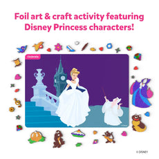 Cinderella foil art craft activity from Foil Fun Disney Princess art kit for kids
