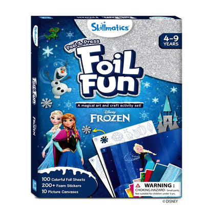Frozen-themed foil art activity set from Foil Fun Disney Frozen no mess art kit for kids