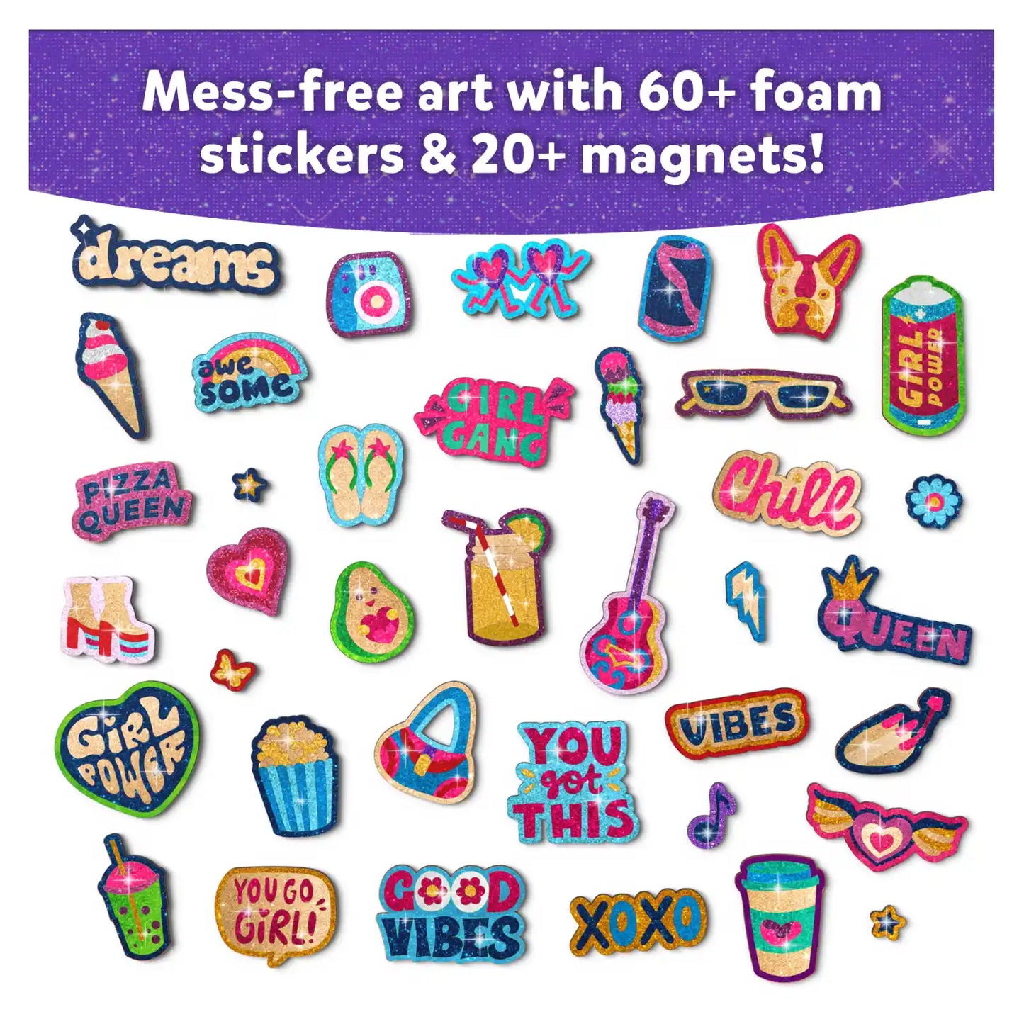 Foil Fun: Girl Power | No Mess Magnetic Art Kit (Ages 7-13)