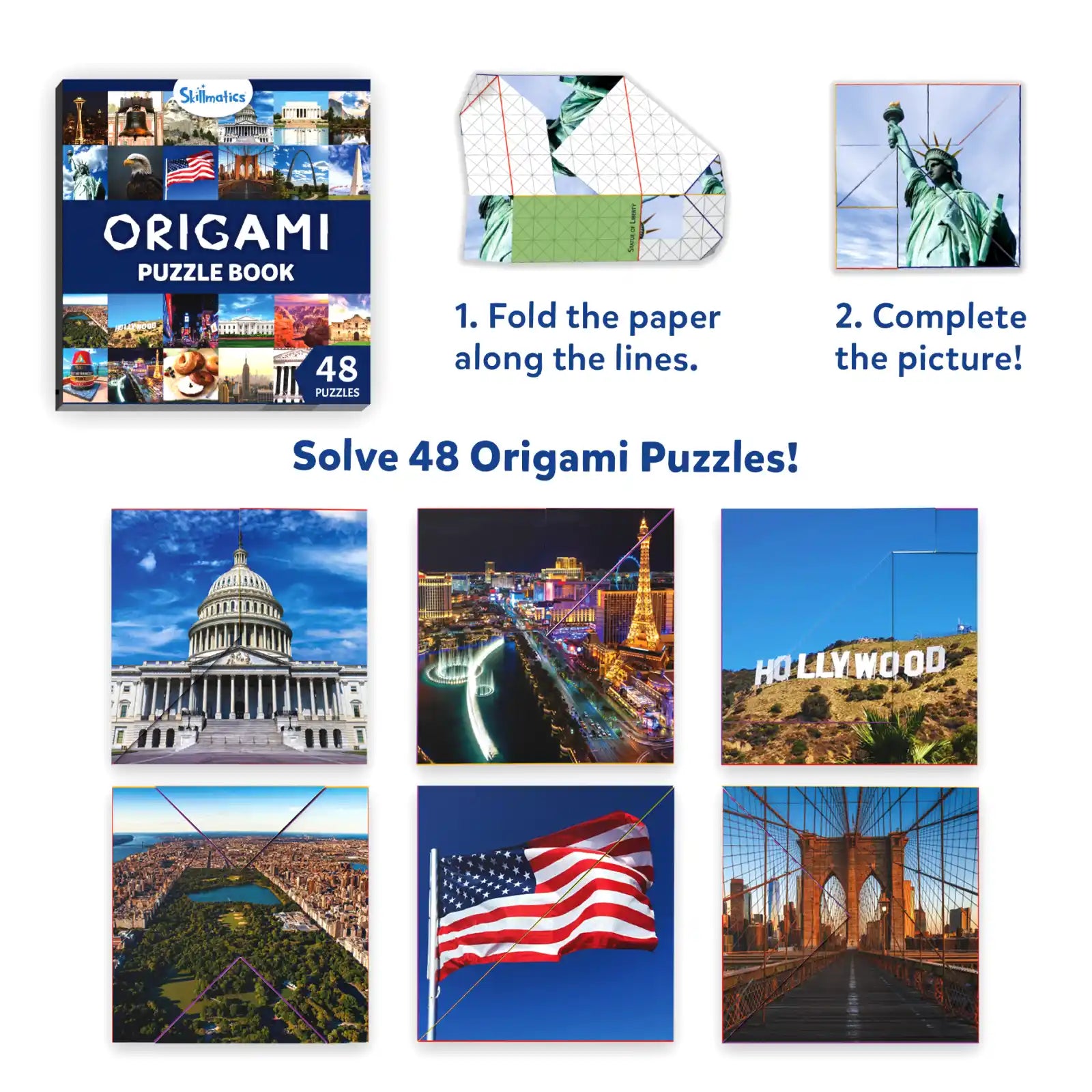 Craft-O-Pedia: All Around The USA | Origami Puzzle Book (ages 7+)